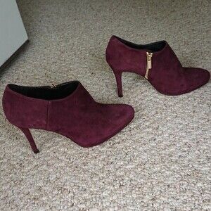 NEW LK Bennett Doris burgundy booties size 7